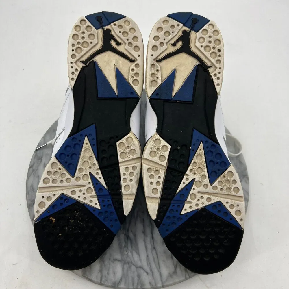 Air Jordan 7‎ Retro Mens 13 White Varsity Royal Orlando Magic Shoes 304775-161